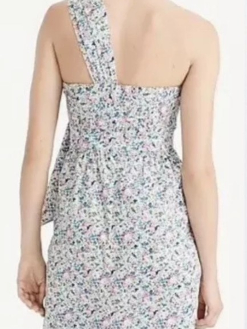 NWT J.Crew x Liberty of London One Shoulder Bow Dress Size 6 - Picture 2 of 11